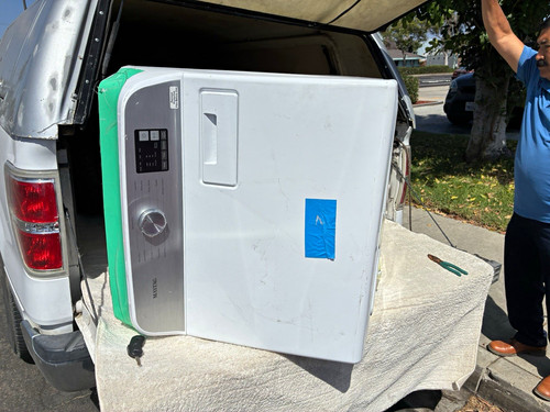 Maytag white front - white, front-loading